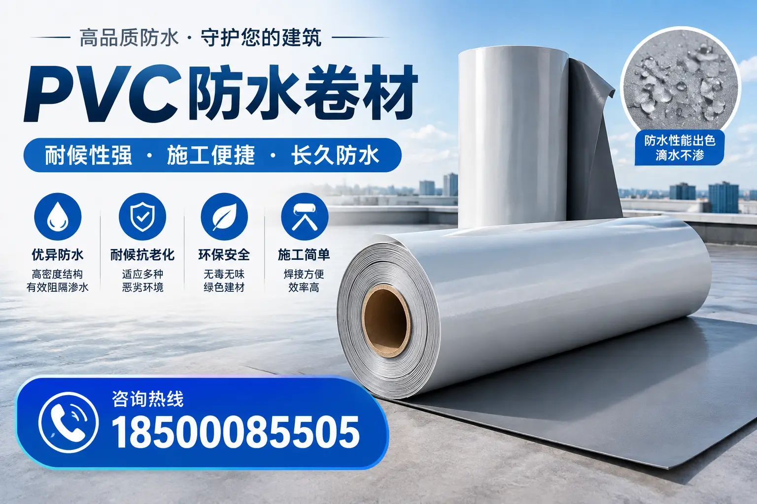 pvc防水卷材在南平的行业应用前景分析